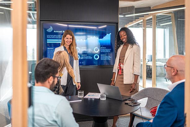 Modern Veridion office with team collaboration